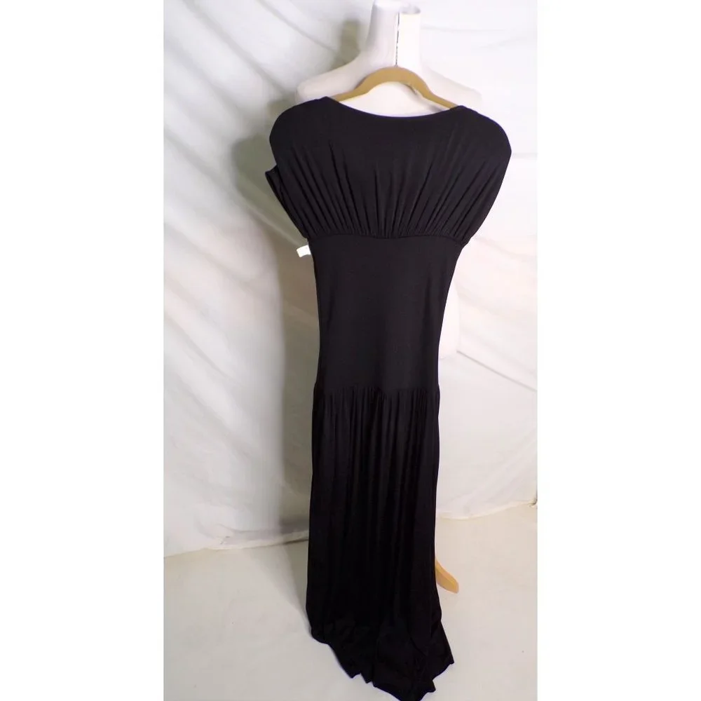 SOLD TOTEME Stretch Maxi Dress Black XX-Small NEW - Picture 10 of 11